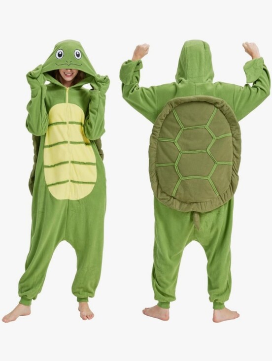 Other - Green Turtle Costume Onesie with Hood Adult Size 2X